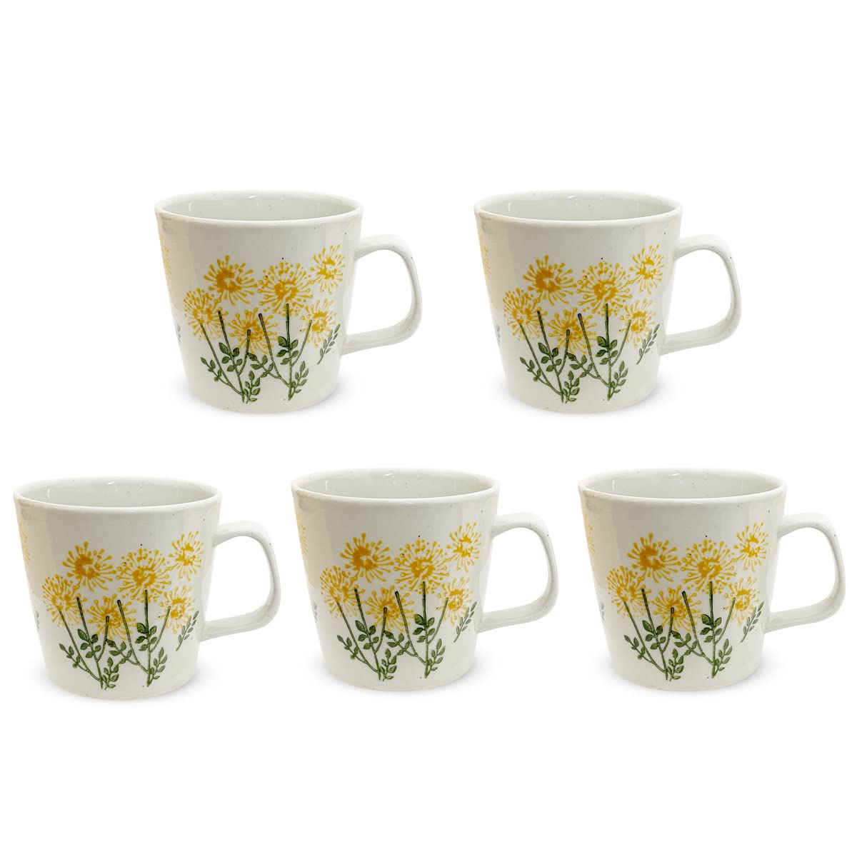 Amazon.com: J-kitchens 439345 Hasami Ware 5-Piece Mug Cup, 9.1 fl